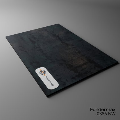 FUNDERMAX - COMPACT - 0386 NW - Čierne jadro - 4100 x 640 x 12 mm