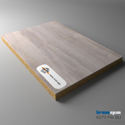 KRONOSPAN - DTDL - K079 PW - Grey Clubhouse Oak - 2800 x 2070 x 18 mm