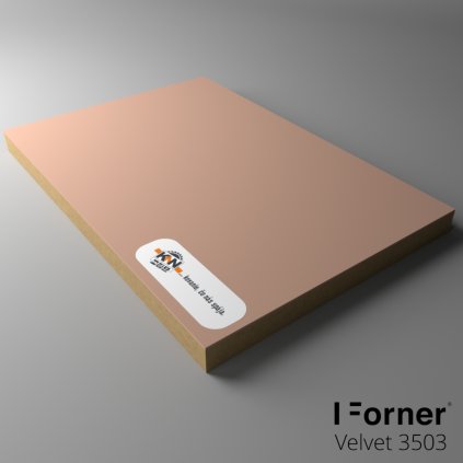 Velvet - MDF - NanoTech - 3503 Ultra Mat - Lososová - 2800 x 1300 x 19 mm