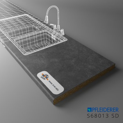 PFLEIDERER - Pracovná Doska - S68013 SD - 4100 x 600 x 38 mm - VÝBEH (NO SKLAD)