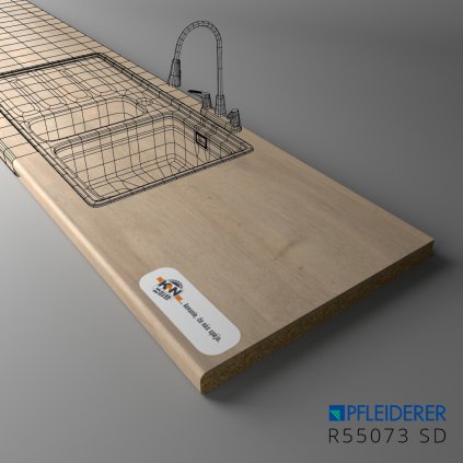 PFLEIDERER - Pracovná Doska - R55073 SD - 4100x900x38mm