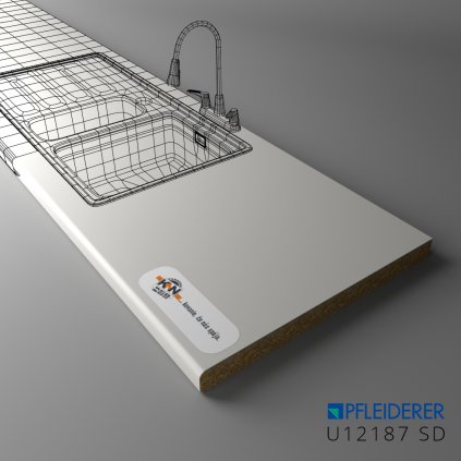 PFLEIDERER - Pracovná Doska - U12187 SD - 4100x600x38mm