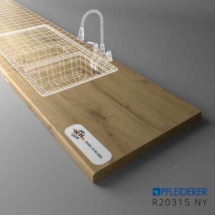 PFLEIDERER - Pracovná Doska - R20315 NY - 4100x600x38mm