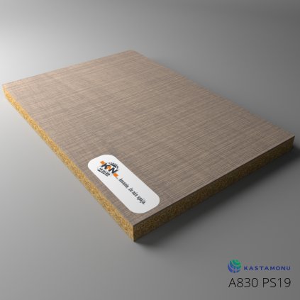 KASTAMONU - DTDL - A830 PS19 - 2800 x 2070 x 18 mm - Tmavy Textil - VÝBEH