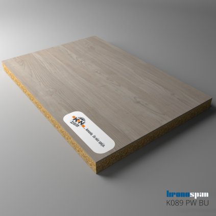 KRONOSPAN - DTDL - K089 PW - Grey Nordic Wood - 2800 x 2070 x 18 mm