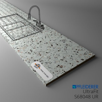 PFLEIDERER - Pracovná doska ULTRAFIT - S68048 UR - 4100 x 1200 x 13 mm