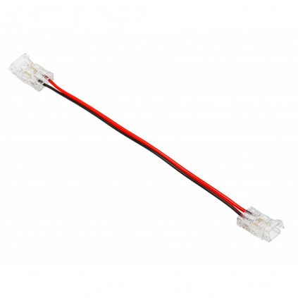 LED Doplnky - Konektor pre 8 mm COB pásky s 15 cm káblom, Transparent