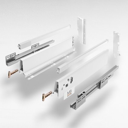 MBOX-C/210 mm biely, výsuv s tlmením 40 kg