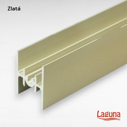LAGUNA - Deliaca lišta sklo/lam zlatá, 3m