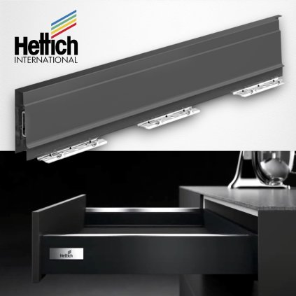 Hettich - ATIRA - Bok 70mm antracit ľavý (Variant Dľžka 350 mm)
