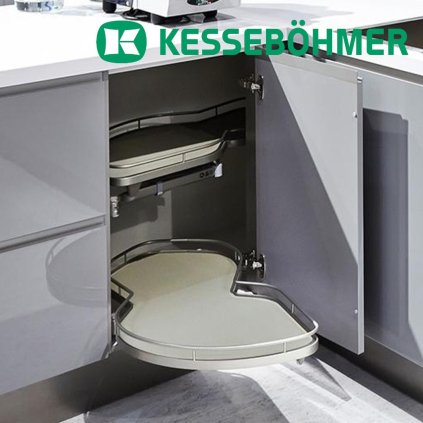 Kesseboehmer - LeMans II ARENAplus classic, pravý, Sivý / Sivý (VAR ROZTEC 600 mm)