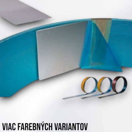 OP100 - Okopový plech so samolepkou (Variant Farba Nerez, VAR ROZTEC 200 mm)