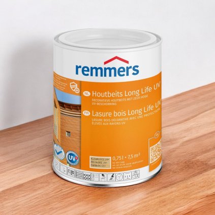 REMMERS UV + Lazura - dekoratívna lazúra na drevo,  0,75L (Variant Farba Transparentná)