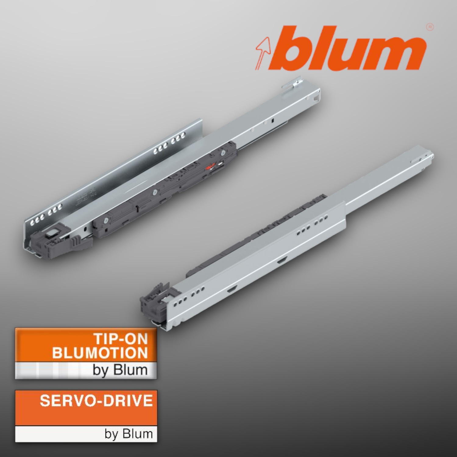 BLUM - LEGRABOX - korpusové lišty - ľavé/pravé - MD500 - 40kg - 750.5001S