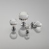 Knopok - Crystal Palace, chróm, biely krištál, 30 mm