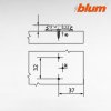 BLUM - Podložka CLIP - Podložka H0, krížová, excenter - onyx 173H7100