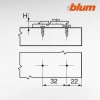 BLUM - Podložka CLIP - Podložka H0, priama, excenter 175H5400