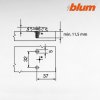 BLUM - Podložka CLIP - EXPANDO - Podložka H0, krížová 174E6100.01