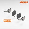 BLUM AVENTOS HK-S -A- TIP-ON súprava A sila + krytky sivé tmavé 20K2B00T06