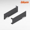 BLUM AVENTOS HF/HS/HL TOP súprava krytiek, tmavosivé 22.8000