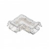 LED Doplnky - Konektor pre 8 mm COB pásky, 90°, Transparent