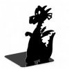 Zarážka na knihy, drak, čierny