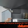 BLUM - AVENTOS HK TOP - TIP-ON - KOMPLET SET - sada - sivá tmavá- na plné dvere (VAR ROZTEC 22K2700)