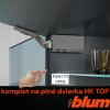 BLUM - AVENTOS HK TOP - TIP-ON - KOMPLET SET - sada - sivá - na plné dvere