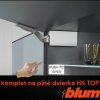 BLUM - AVENTOS HK TOP - TIP-ON - KOMPLET SET - sada - biela - na plné dvere