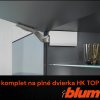 BLUM - AVENTOS HK TOP -  KOMPLET SET - sada - biela - na plné dvere