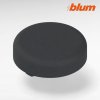 BLUM Clip top - krytka na záves na sklen.dvierka, okrúhla, čierna - 84.4140