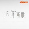 BLUM Clip top - krytka na záves na sklen.dvierka, okrúhla, čierna - 84.4140