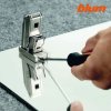 BLUM - CLIP top 110° PUSH - Záves na sklo bez pružiny - CRISTALLO - 70T4500CTL