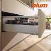 BLUM - MERIVOBOX - sada výška E-reling - BLUMOTION TIP-ON - 40kg -  MD300 - sivá