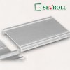 SEVROLL - Krycia lišta do koľajnice s drážkou, hliník (Variant Dľžka 3000 mm)
