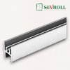 SEVROLL - rám vodorovný horný 10mm strieborný