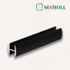 SEVROLL - H profil H10 3m Čierna brúsená