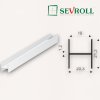 SEVROLL - H profil Simple/Blue H21 3m biela lesklá