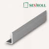 SEVROLL - uholník 17x11 mm - strieborný (Variant Dľžka 3000 mm)