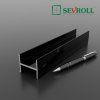 SEVROLL - H profil H18 3m Čierna lesklá