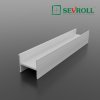SEVROLL - H profil H18 3m biela mat