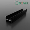 SEVROLL - H profil H18 3m Čierna brúsená