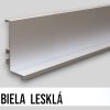 S156 - Úchytkový profil pod pracovnú dosku -  biela lesk - 4,1 m