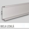 S157 - Úchytkový profil zásuvkový - 4,1 m biela lesk