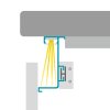 S056/LED - Úchytkový profil LED pod pracovnú dosku - 4,1 m