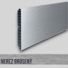 Sokel - S080 s fóliou - výška 80mm (Variant Farba Nerez brúsený)