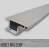 LEDAL10 - úchytkový profil LED  pre horné skrinky - 3 m (Variant Farba Nerez brúsený)