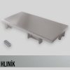 S056/z3 - Záslepka plná hliníková  LED ľavá - pre profil S056/LED (Variant Farba Hliník)