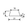 Tesniaci profil na sokel - L16/tr - 3 m