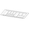 Hettich-OrgaTray 440 príborník biely, hľbka 441 - 520 mm šírka
